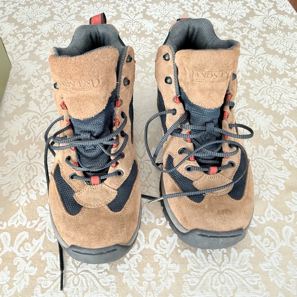 Lands' End Men's Boots Size 10.5 Brown Hiking Lace-Up 73781 very good condition
